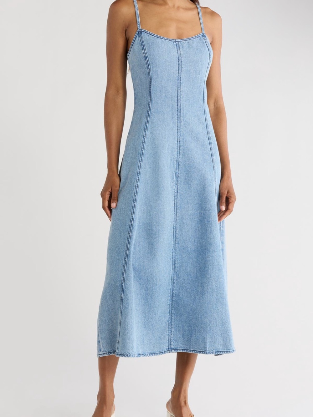 Rag & Bone Spencer Martyna Denim Midi Dress Size 6 - Picture 5 of 6